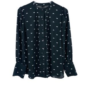 Ann Taylor Butterfly Blouse